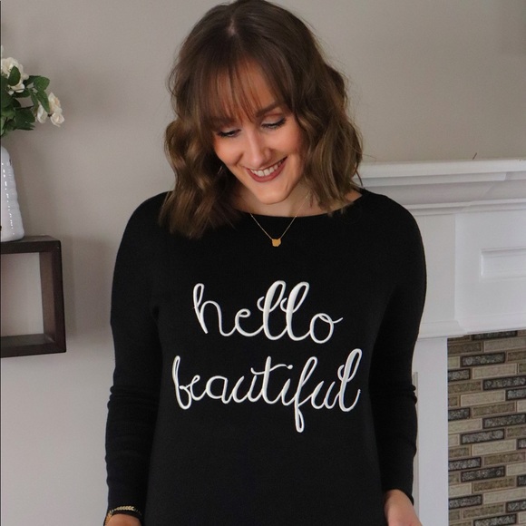 LAST 1! Hello Beautiful Sweater- Plus - Picture 4 of 8